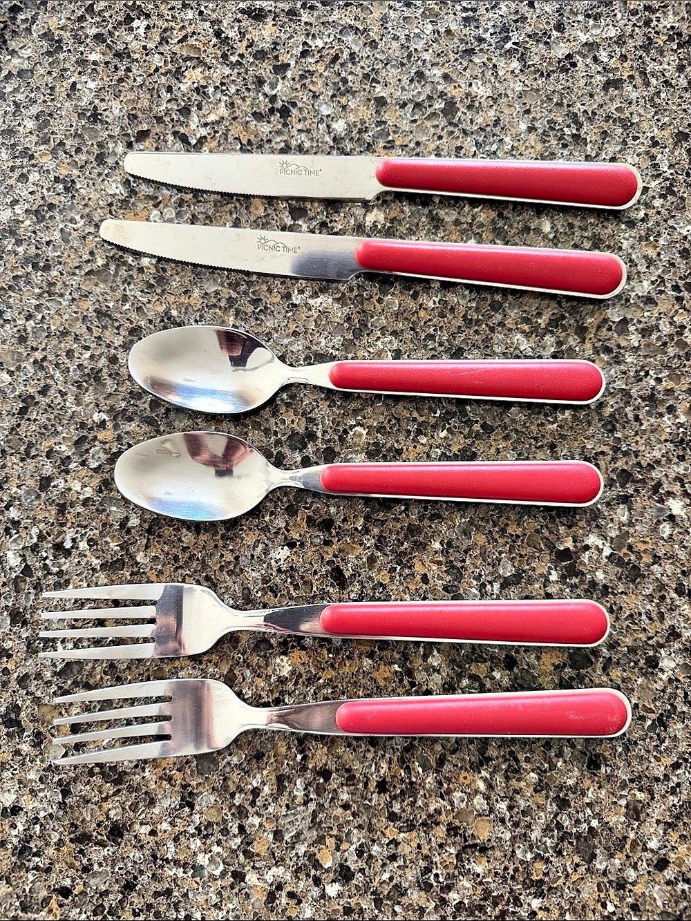 Picnic Time Red & White Dinnerware Set - 2 of each - Picture 4 of 7